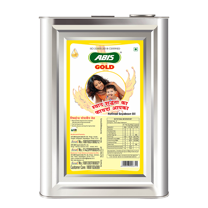 ABIS GOLD Soya Refined Oil - 15 Ltr